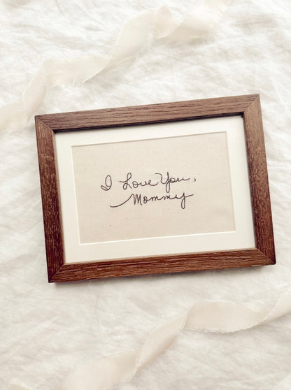Handwriting Embroidery - Fabric