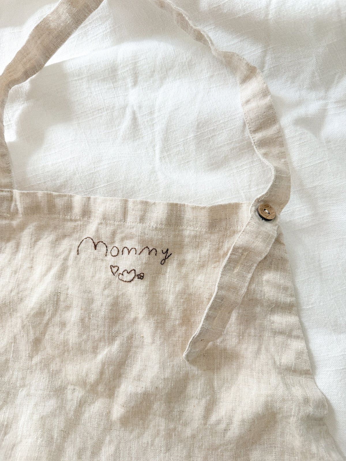 Linen Handwriting Apron