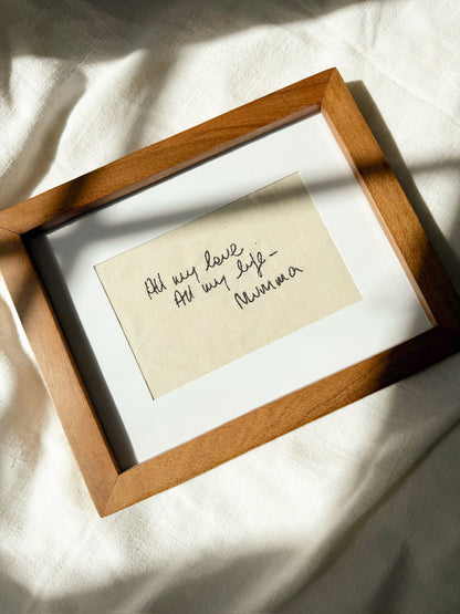Handwriting Embroidery - Fabric