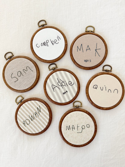 Handwriting Ornament