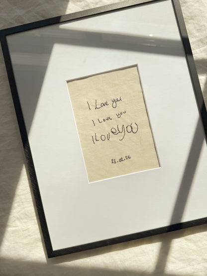 Custom Handwriting Wall Art
