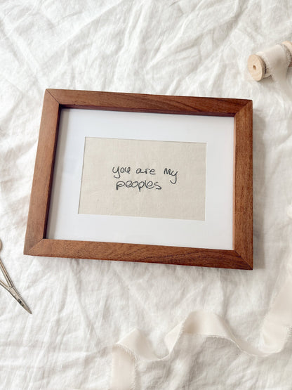 Handwriting Embroidery - Fabric