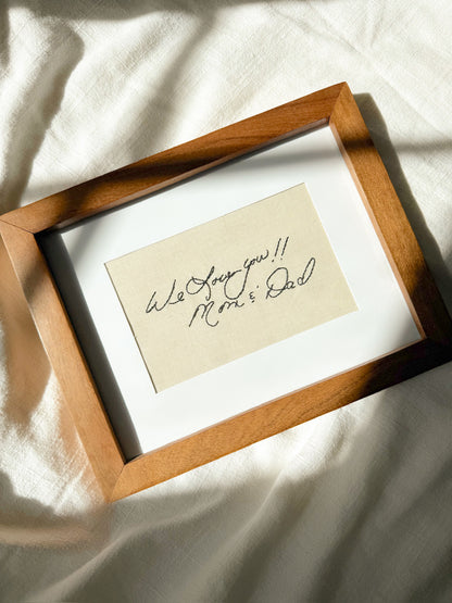 Handwriting Embroidery - Fabric