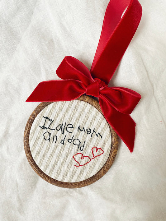 Handwriting Ornament