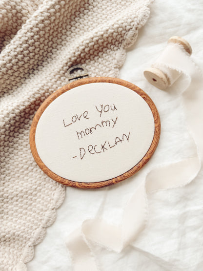 Custom Handwriting Wall Art