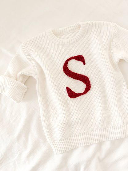 The Classic Initial Sweater