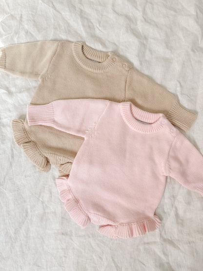 Long Sleeve Ruffle Romper