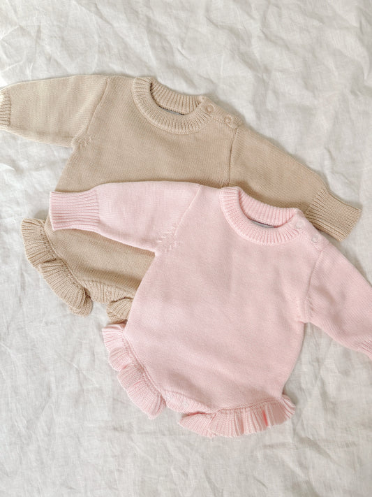 Long Sleeve Ruffle Romper