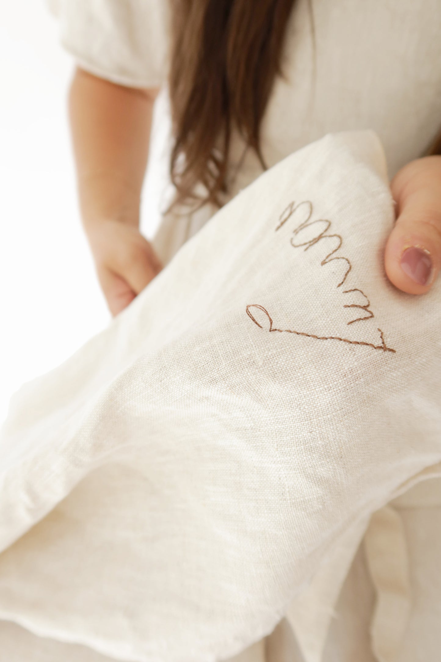 Linen Handwriting Apron