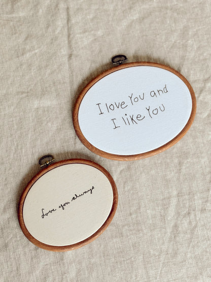 Custom Handwriting Wall Art