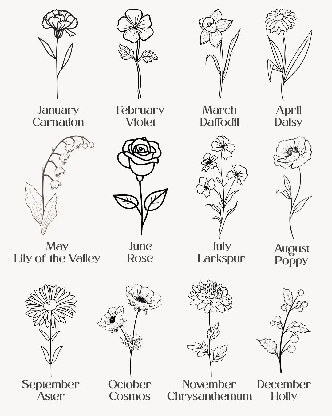 The Birth Month Bouquet Sweatshirt